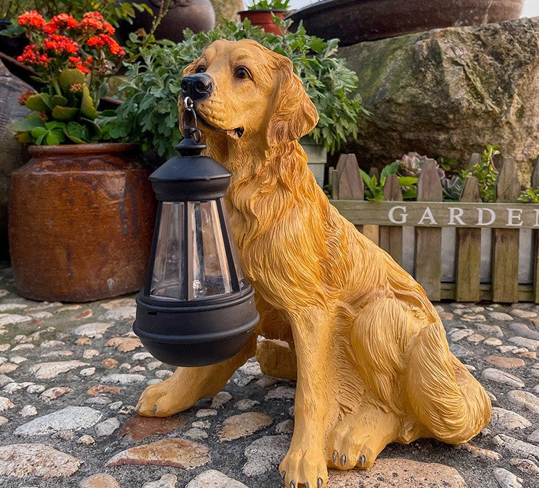 Lampe solaire d'extérieur pour chien