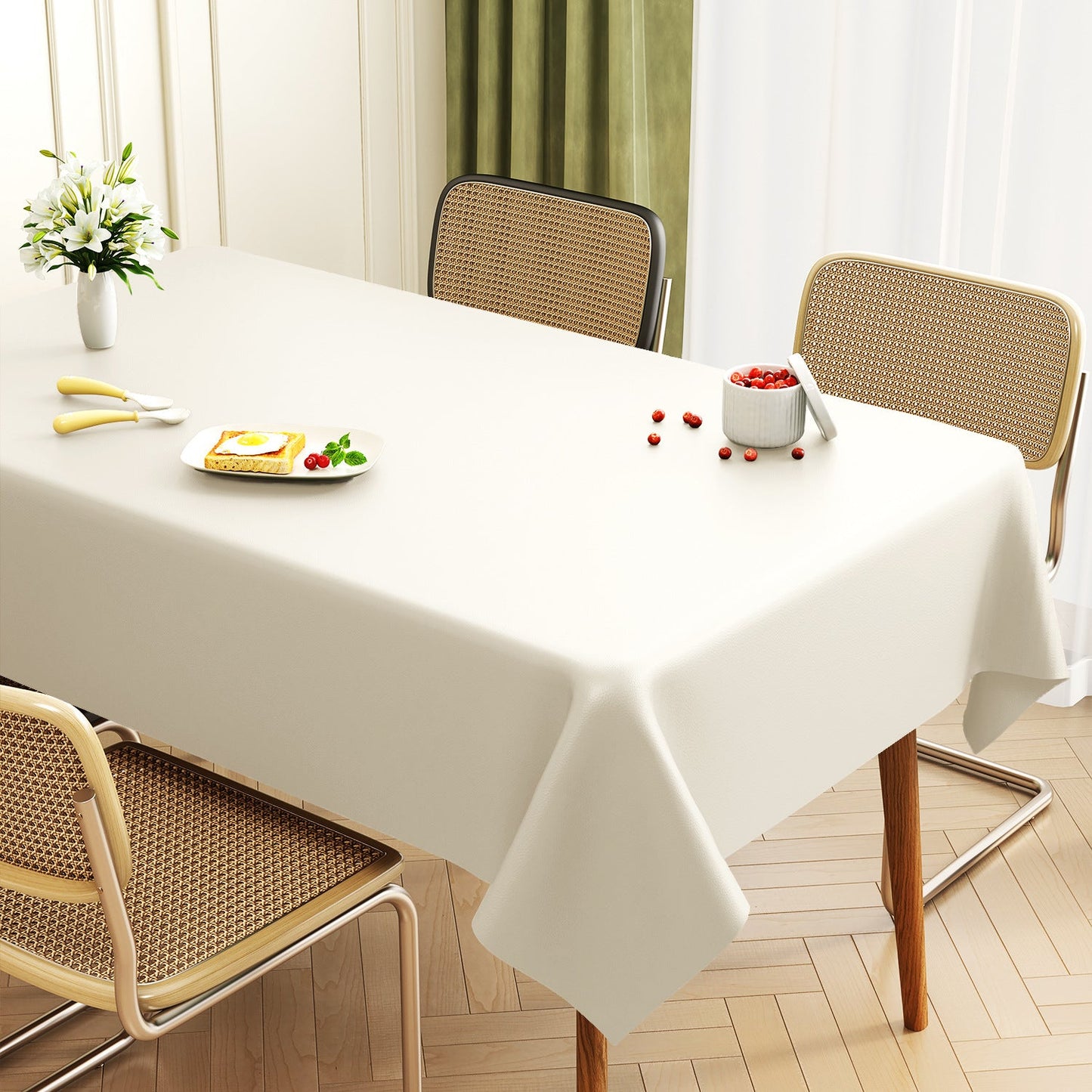 Tapis de table rectangulaire en cuir de qualité supérieure