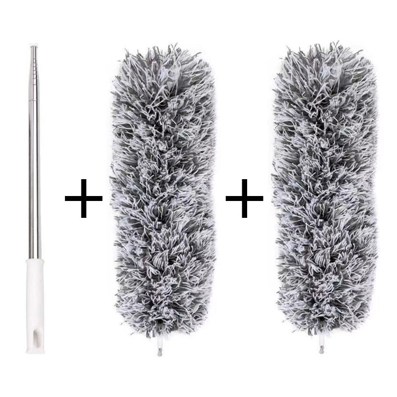 Plumeau de nettoyage flexible en microfibre à long manche