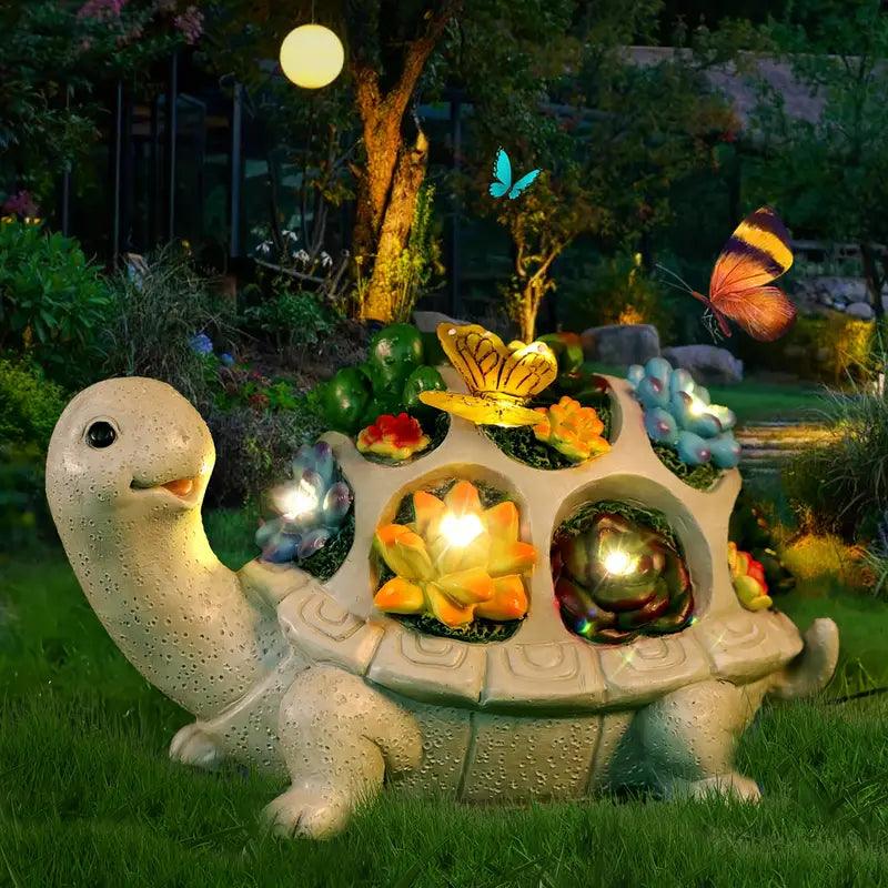 Colorful LED Turtle Garden Decoration - Halri