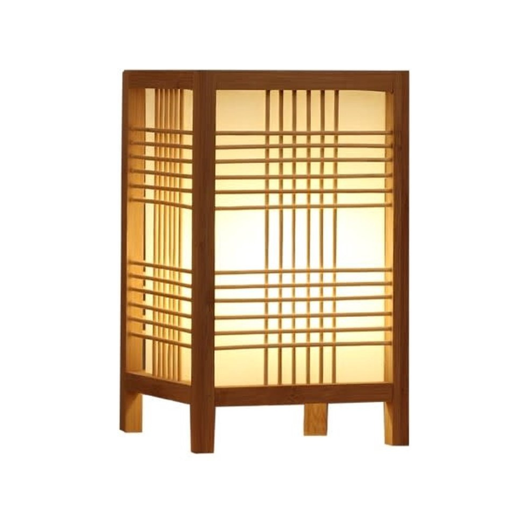 Lampe de bureau LED en bambou écologique