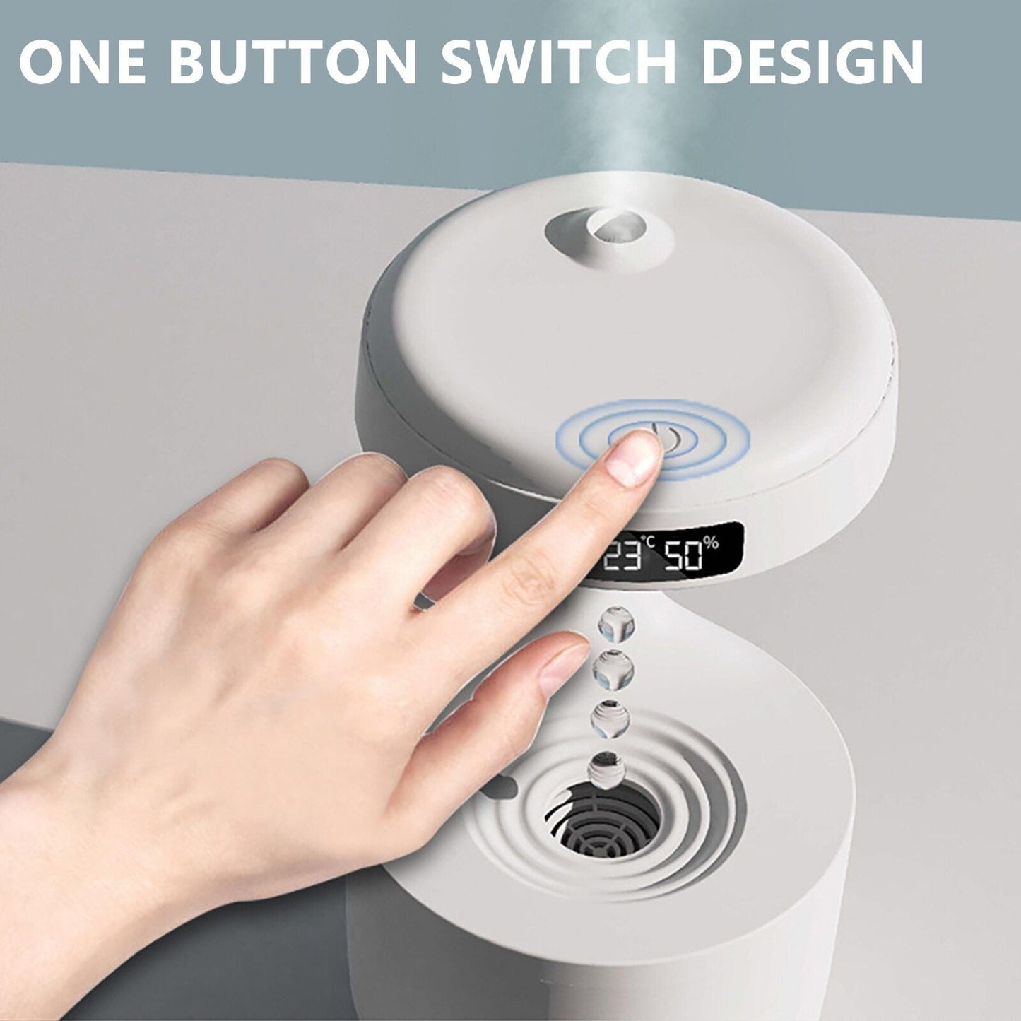 Compact Ultrasonic Cool Mist Humidifier