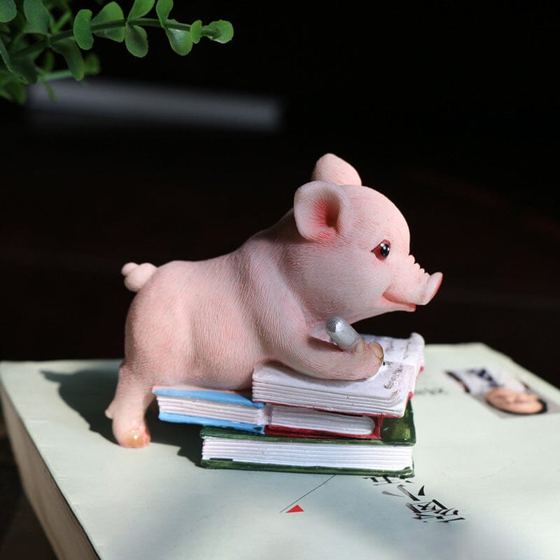 Adorable figurine de cochon décorative