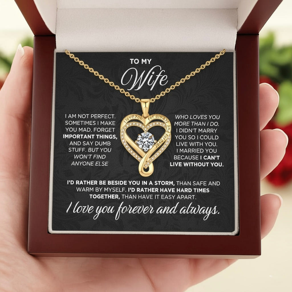 Collier d'amour romantique pour elle, pour toujours
