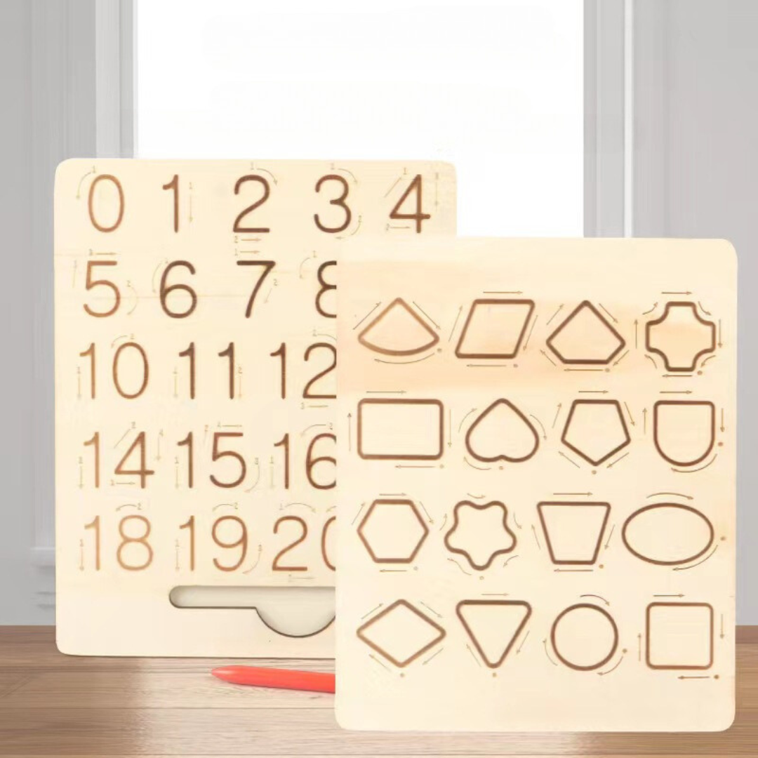 Natural Wood Number Sign - Halri