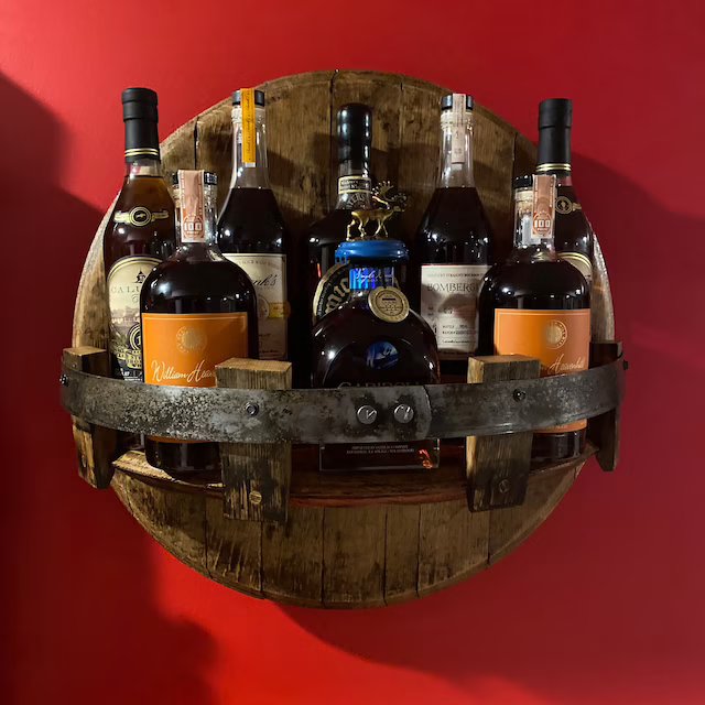 Whiskey Barrel Storage Shelf - Halri