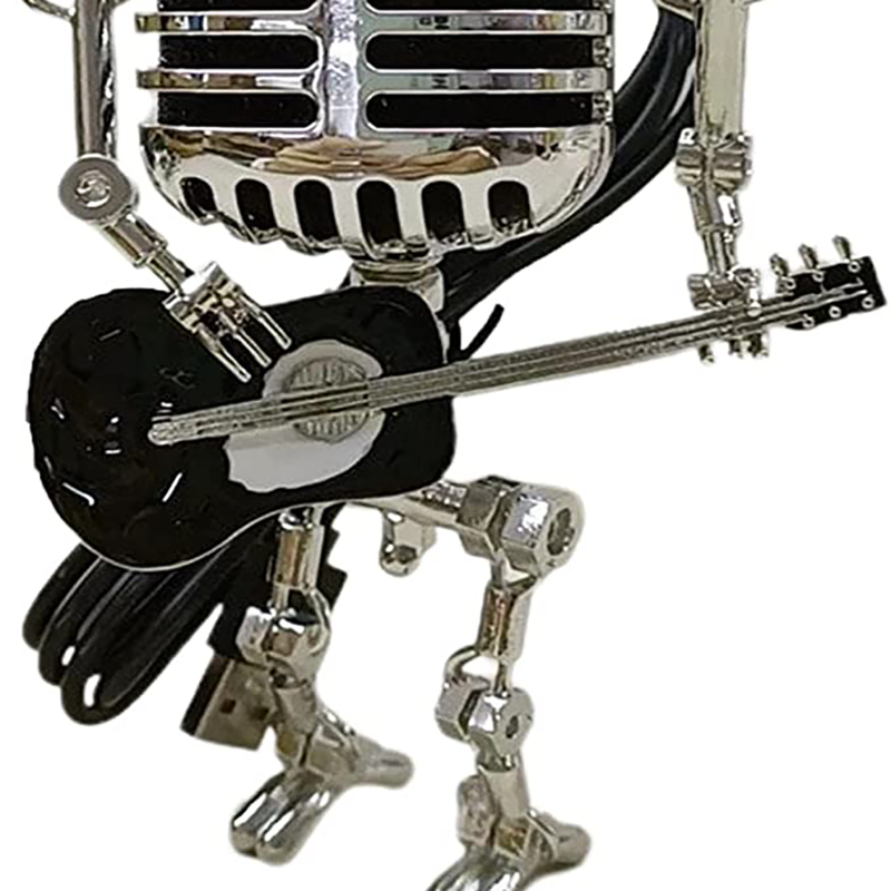 Microphone robot style vintage