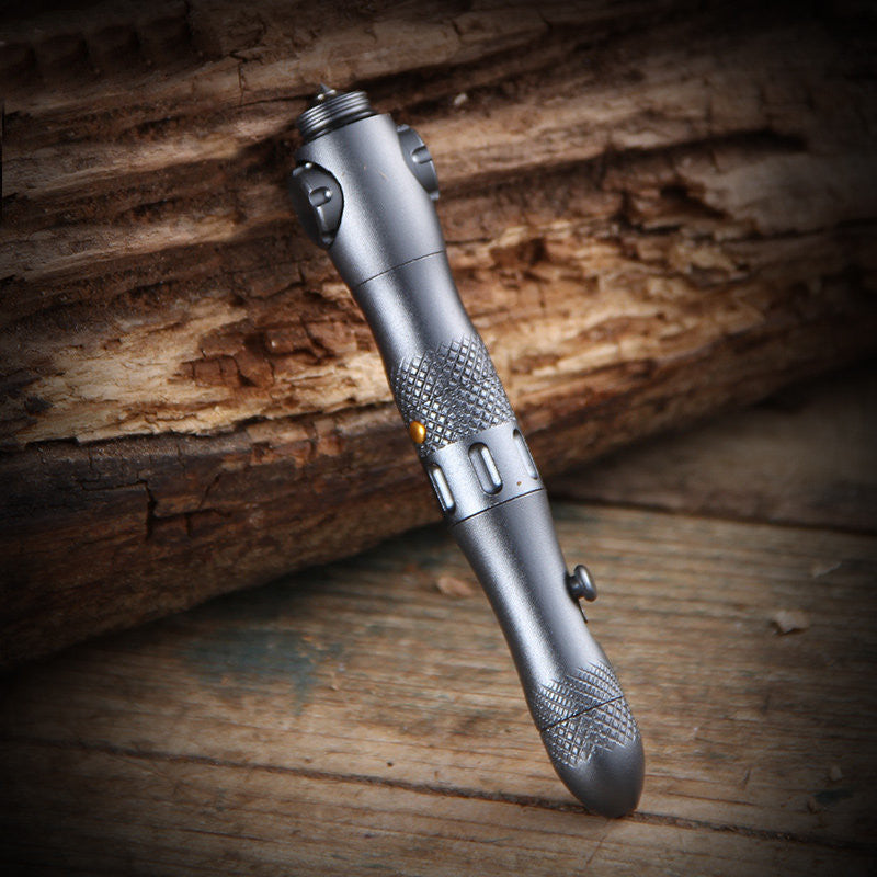 Stylo tactique EDC avec lampe et outil d'urgence