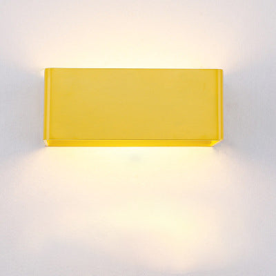 Applique murale LED extra-plate, finition blanche moderne