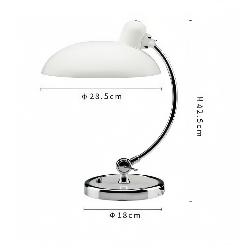 Lampe de table réglable en métal rustique