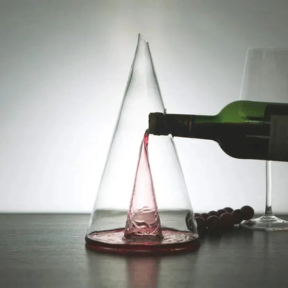 Elegant Glass Waterfall Pitcher