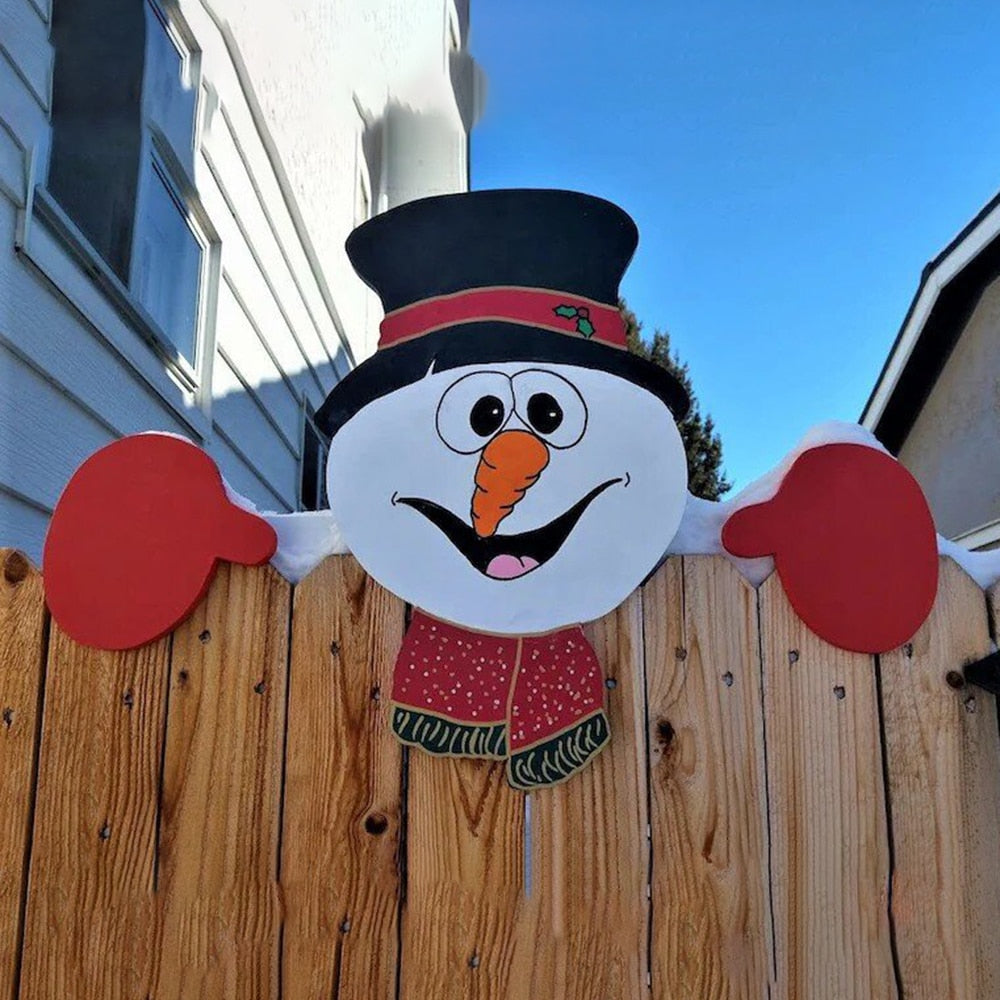 Décorations de Noël extérieures amusantes avec le Père Noël