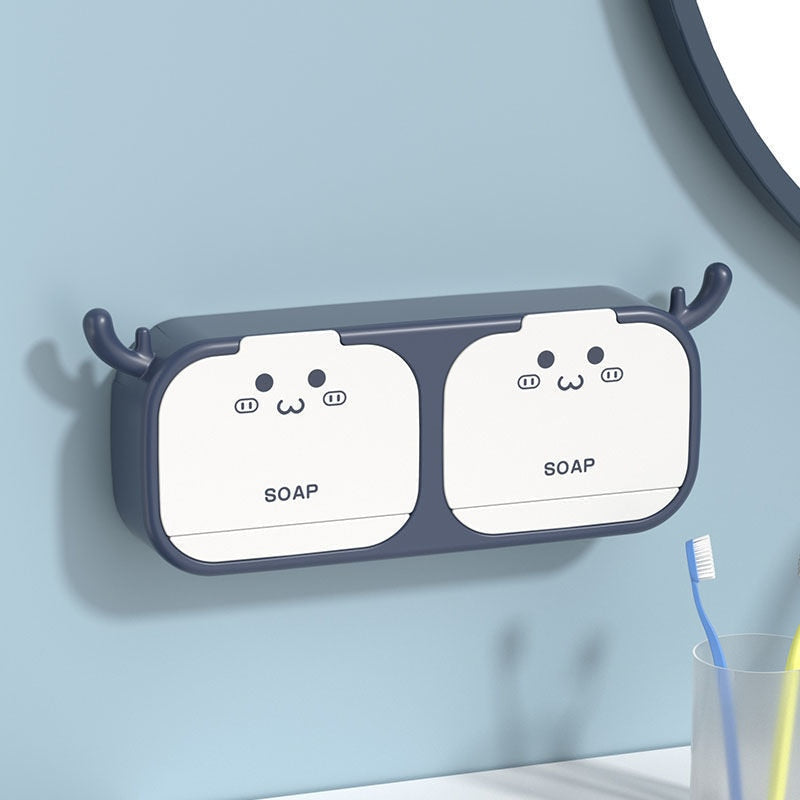 Porte-savon adorable en forme d'animaux de la forêt
