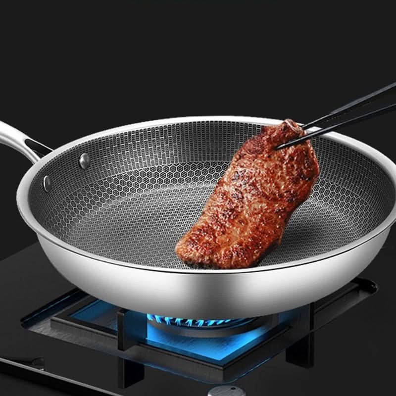 Premium 12 Inch Non Stick Stainless Steel Fry Pan - Halri