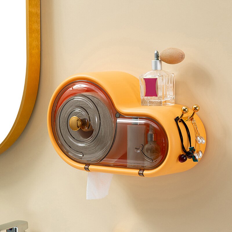 Petit récipient de rangement pour papier toilette de salle de bain