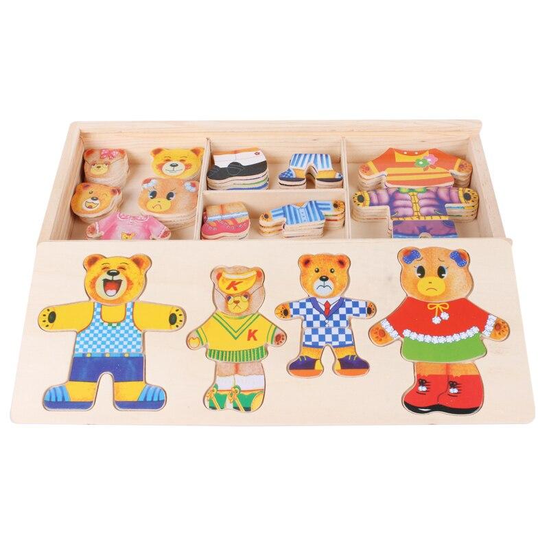 Fun Wooden Dress Up Puzzle Toy for Kids - Halri