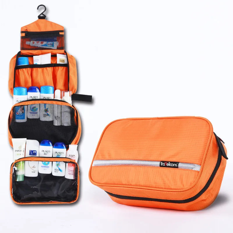 Trousse de toilette de voyage spacieuse et résistante à l'eau pour hommes et femmes
