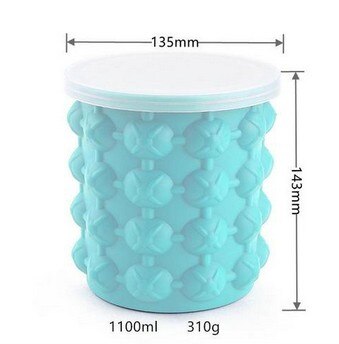 Seau à glaçons rapide en silicone