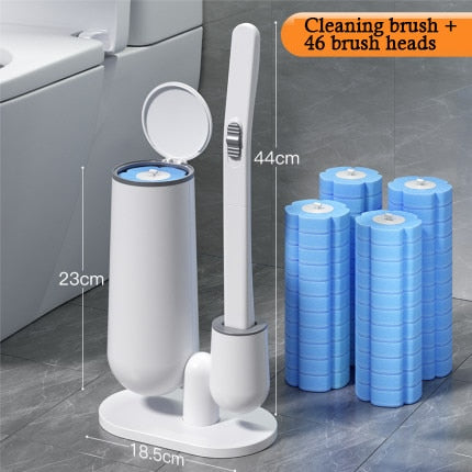 Ensemble de brosses de toilette jetables faciles à nettoyer