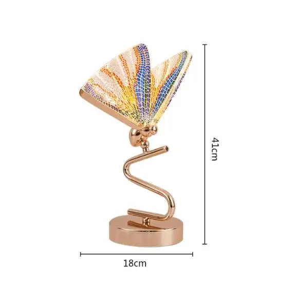 Lampe de table papillon à la douce lumière