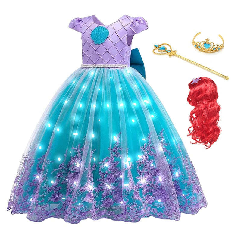 Robe de princesse sirène pour fille