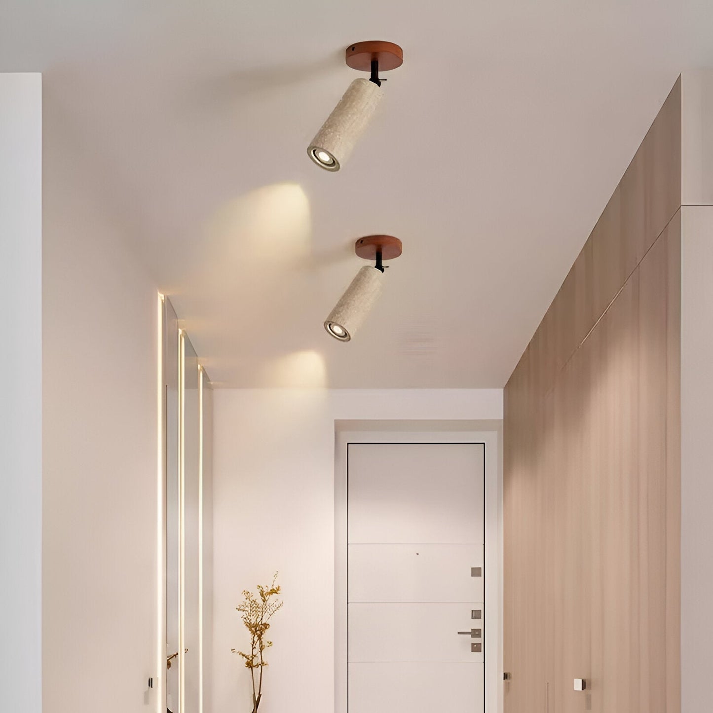 Versatile Wooden LED Wall and Ceiling Light Fixture - Halri