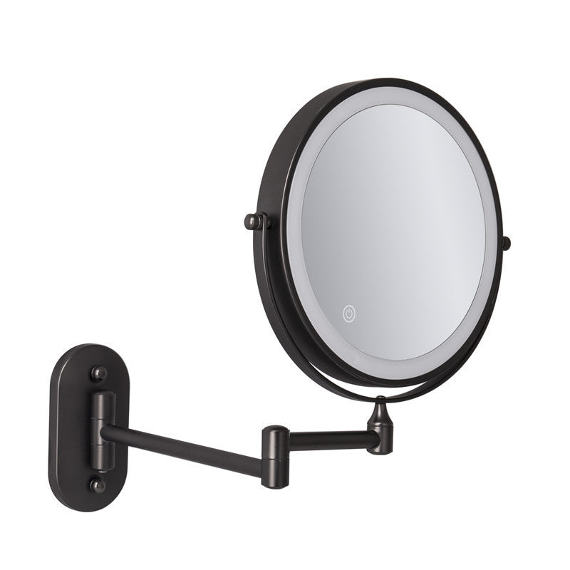Miroir de salle de bain LED réglable avec rotation à 360°