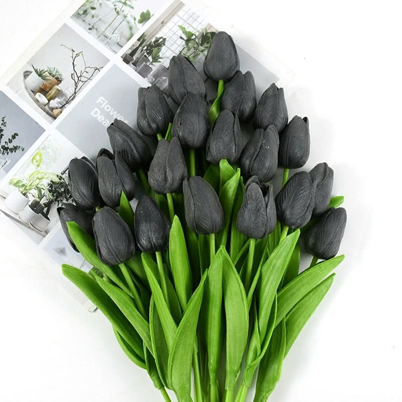 Magnifique composition florale de tulipes artificielles