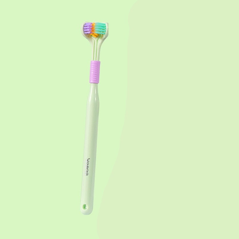 Brosse à dents douce à 3 faces extra souple