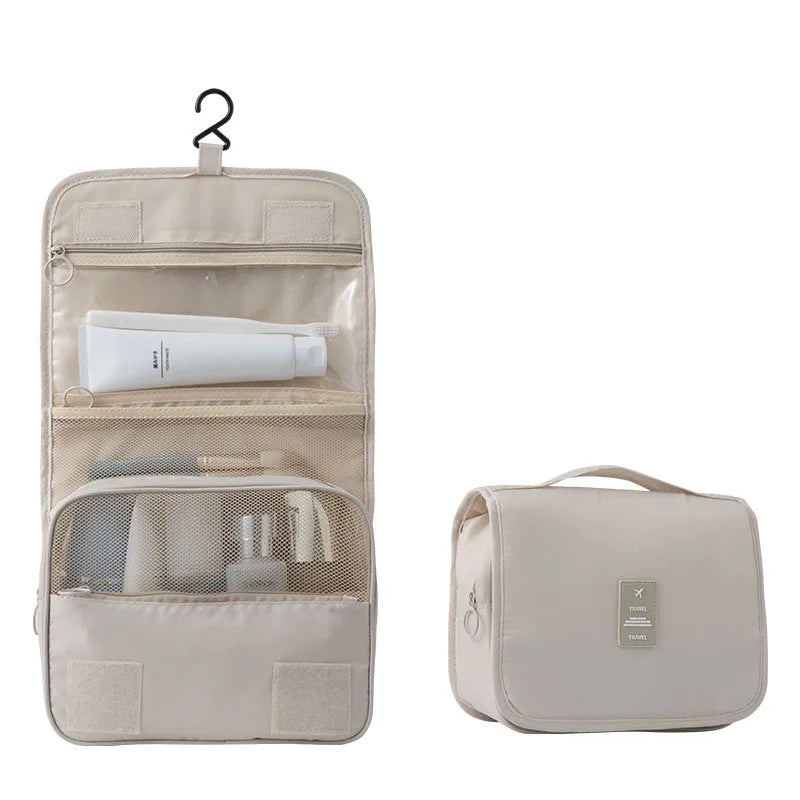 Trousse de toilette suspendue portable avec 6 poches