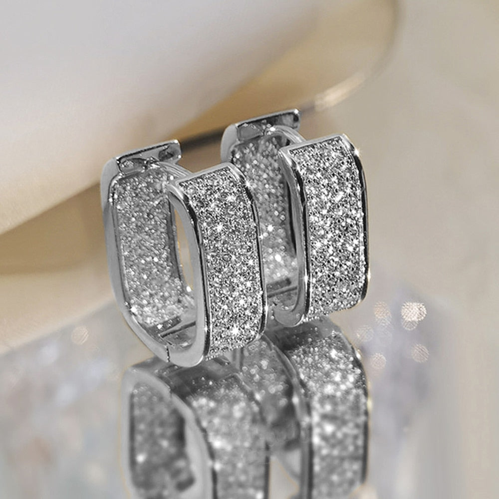 Boucles d'oreilles créoles coréennes classiques