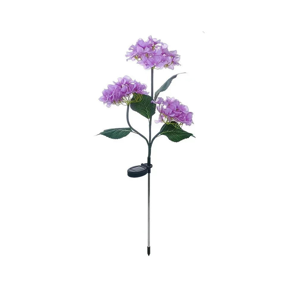 Guirlande lumineuse solaire colorée en forme de fleur