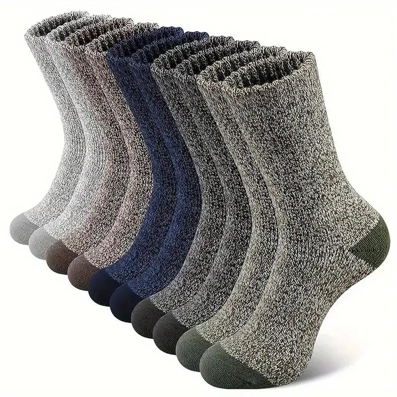 Chaussettes de randonnée thermiques en laine mérinos pour hommes et femmes