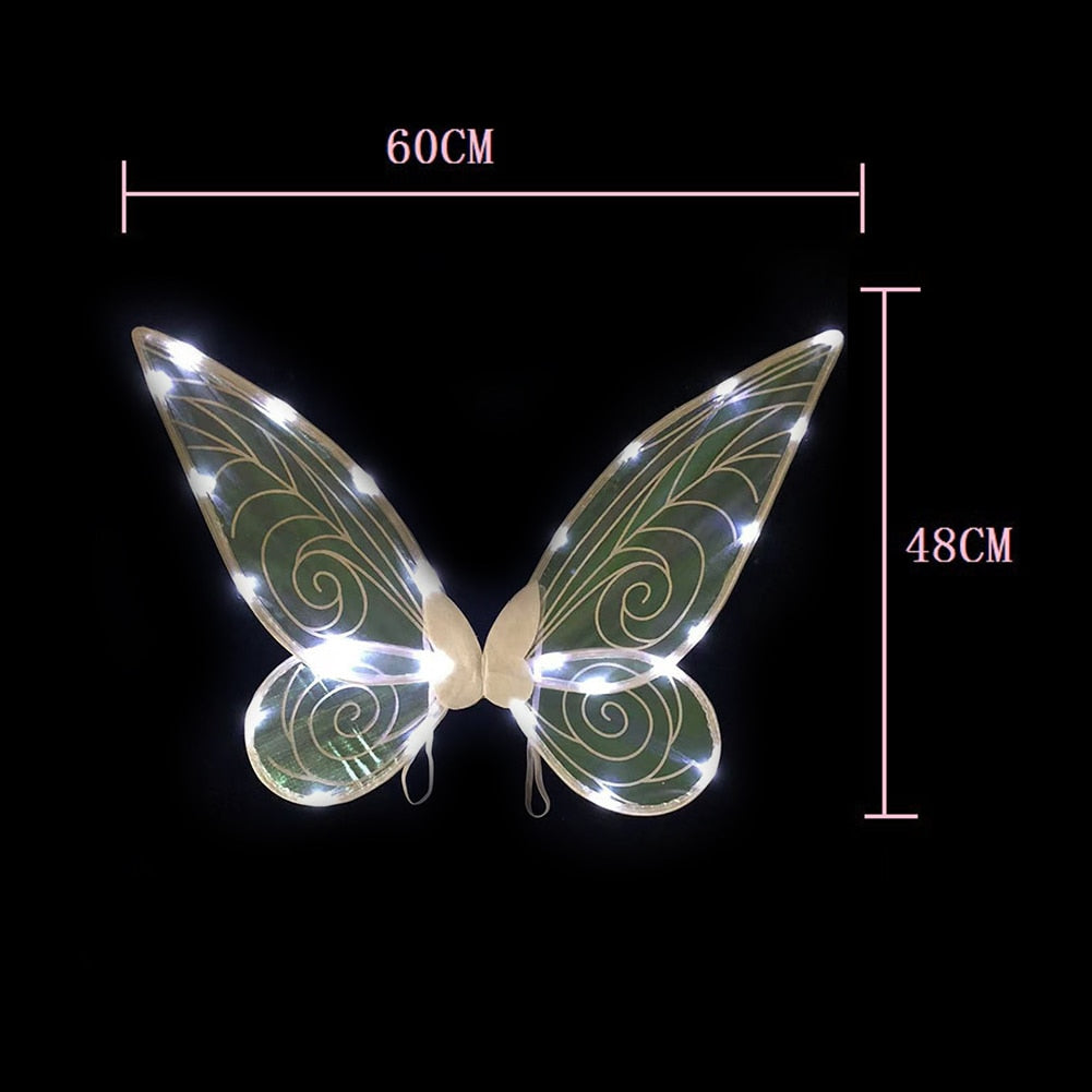 Accessoire de costume d'ailes de fée scintillantes