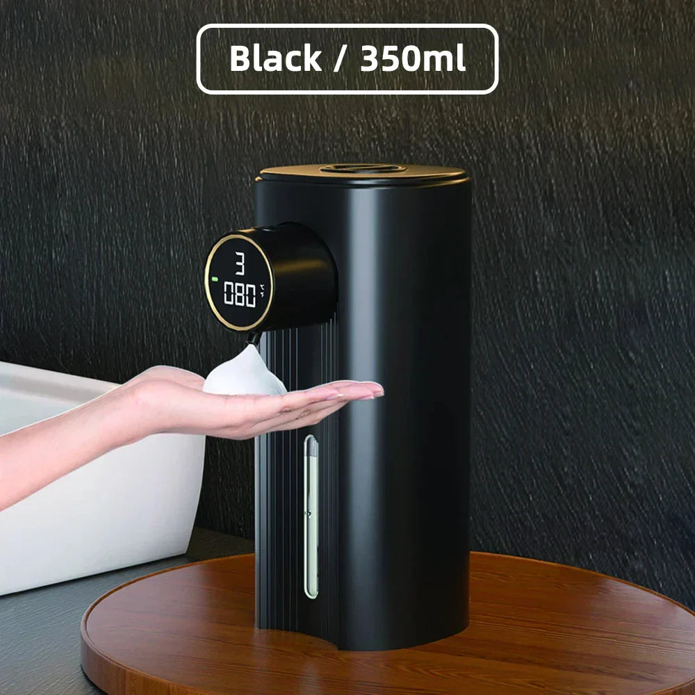 Distributeur automatique de savon mousse sans contact avec affichage LED
