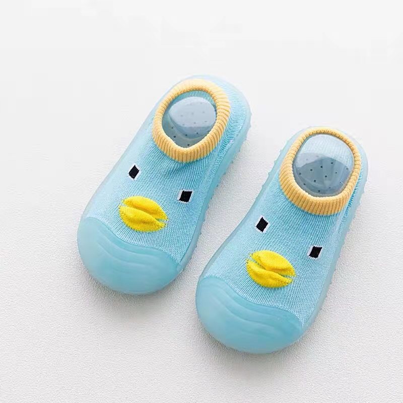 Chaussettes antidérapantes mignonnes pour bébé Canard