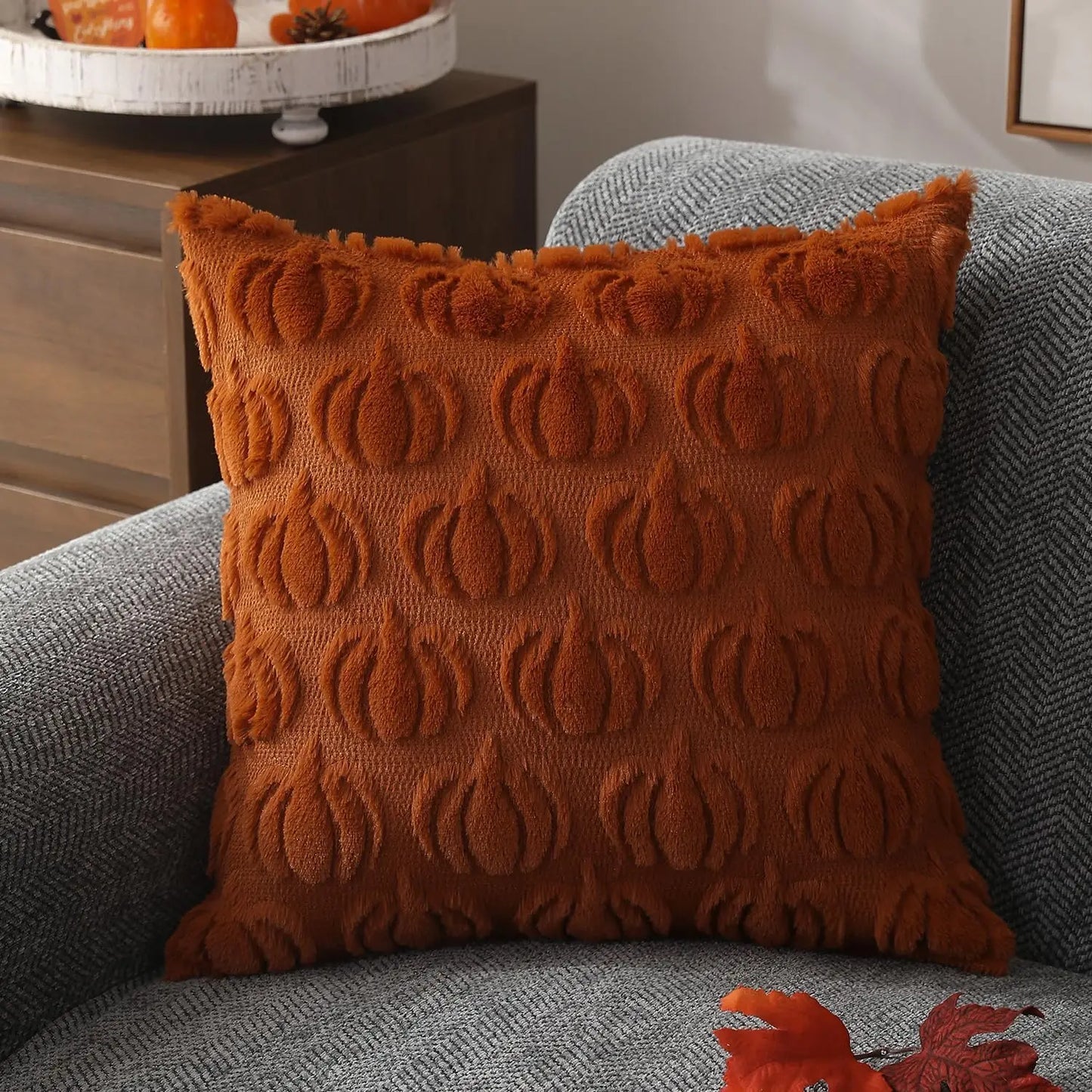 Warm Faux Fur Cushion Cover - Autumn Home Decor - Halri