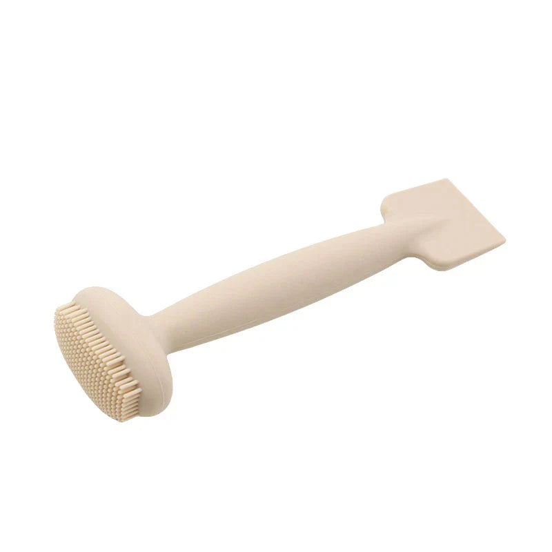 Brosse à masque facial double tête
