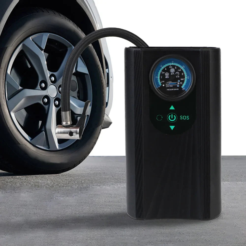 Compact 12V Air Compressor Pump for Car & Bike - Halri