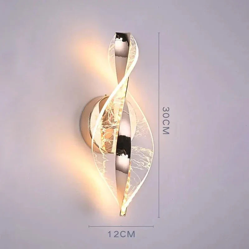 Applique murale LED élégante avec lumière à changement de couleur