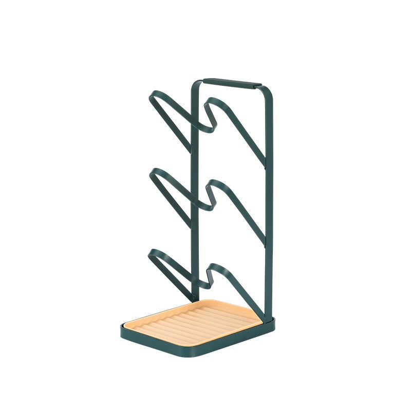 Organisateur de couvercles de casseroles à 3 niveaux, gain de place