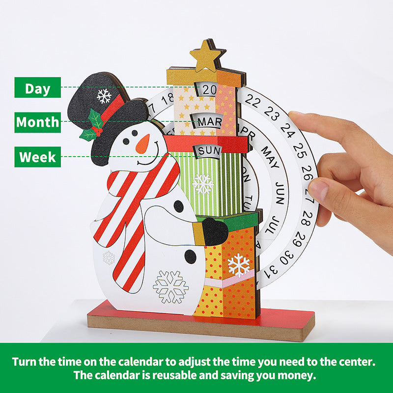 Calendrier de l'Avent en bois pour Noël
