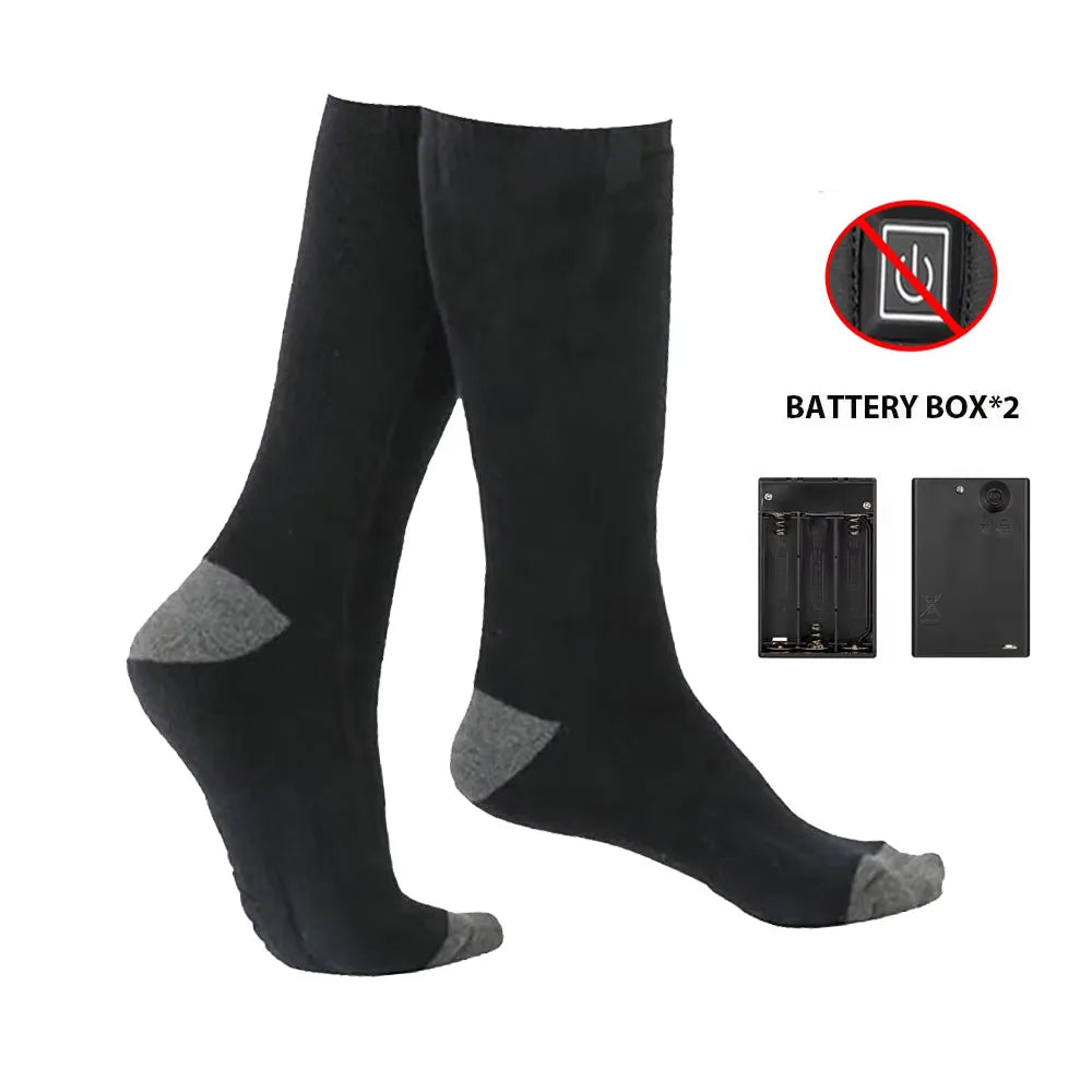 Chaussettes chauffantes électriques rechargeables pour hommes et femmes