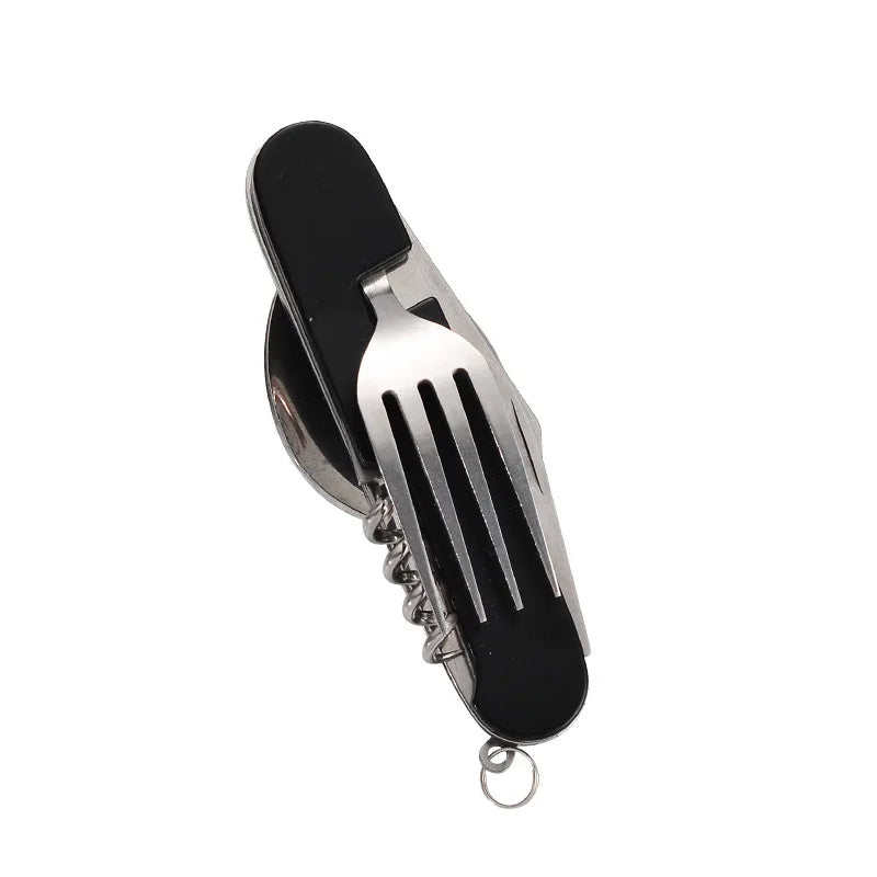 Ensemble de couverts de camping portables 4 en 1