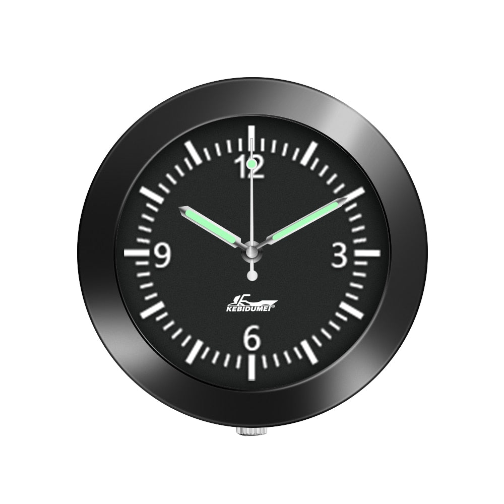 Horloge lumineuse adhésive pour tableau de bord de voiture