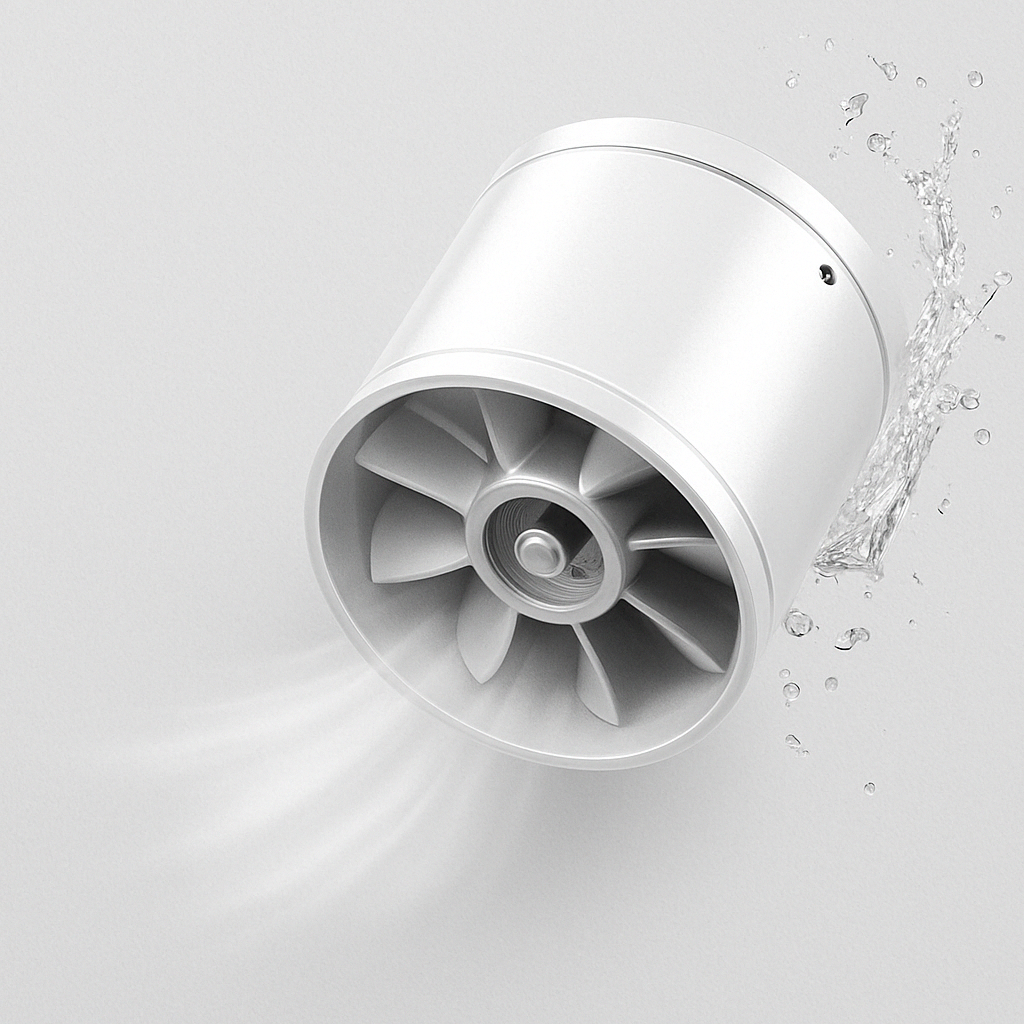 Ventilateur d'extraction silencieux à haute vitesse pour cuisine et salle de bain