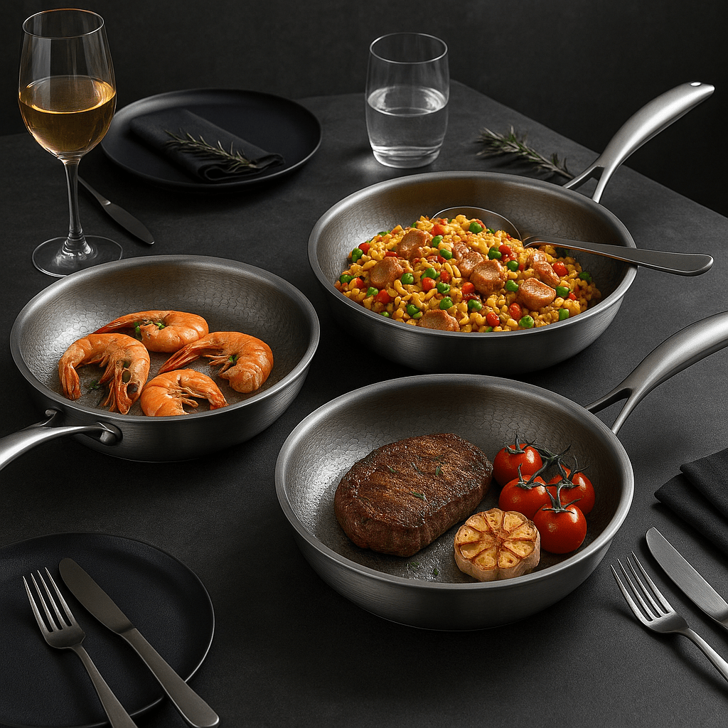 Titanium Non-Stick Frying Pan for All Hob Types - Halri