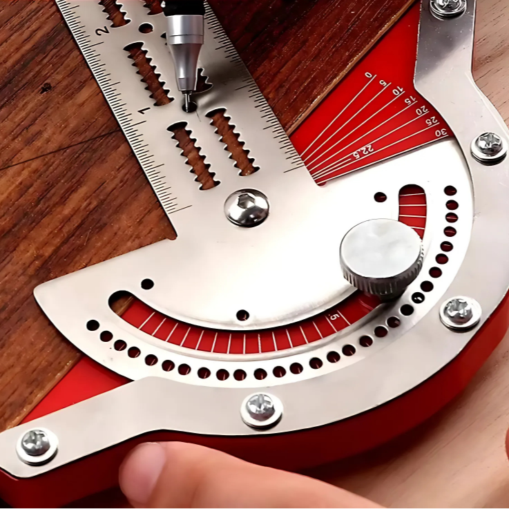 Accurate Stainless Steel Protractor Square Ruler - Halri