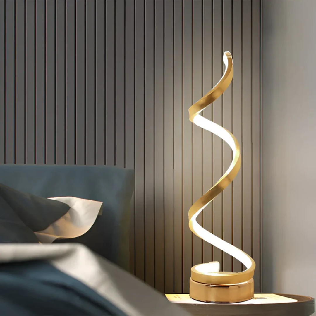 Lampe de bureau spirale contemporaine réglable
