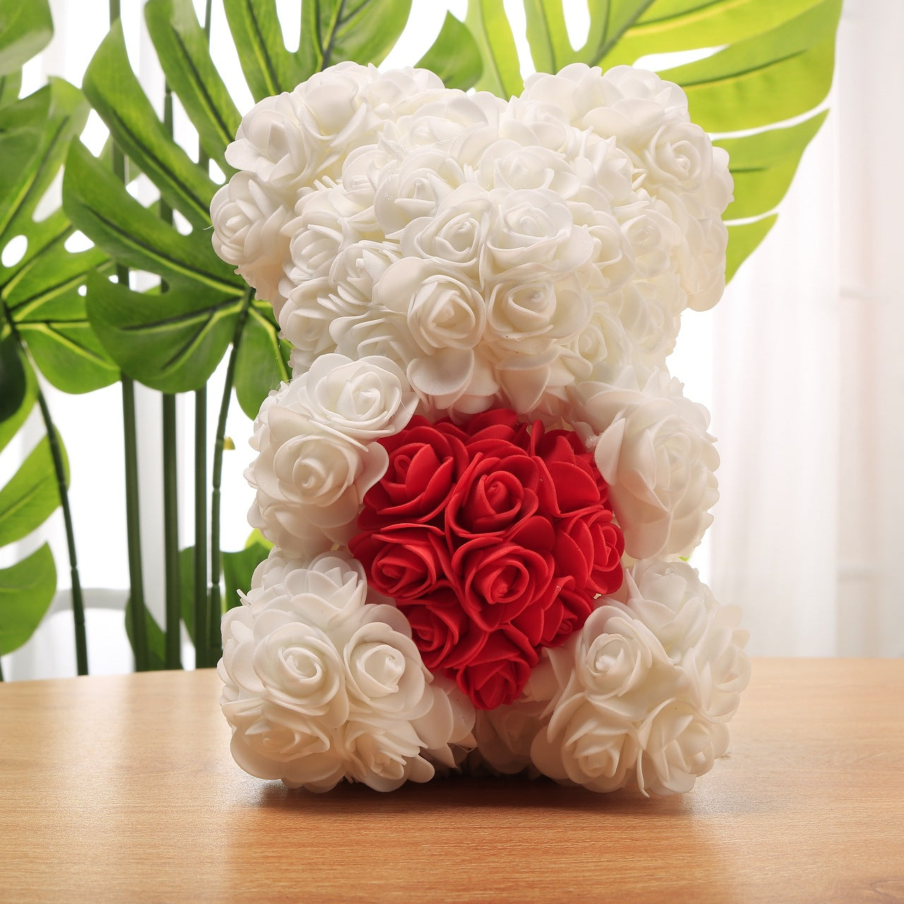 Joli arrangement d'ours en peluche rose